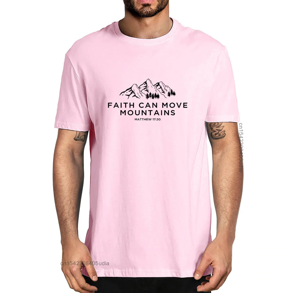 Faith Can Move Mountains T-Shirt – Christian Bible Tee