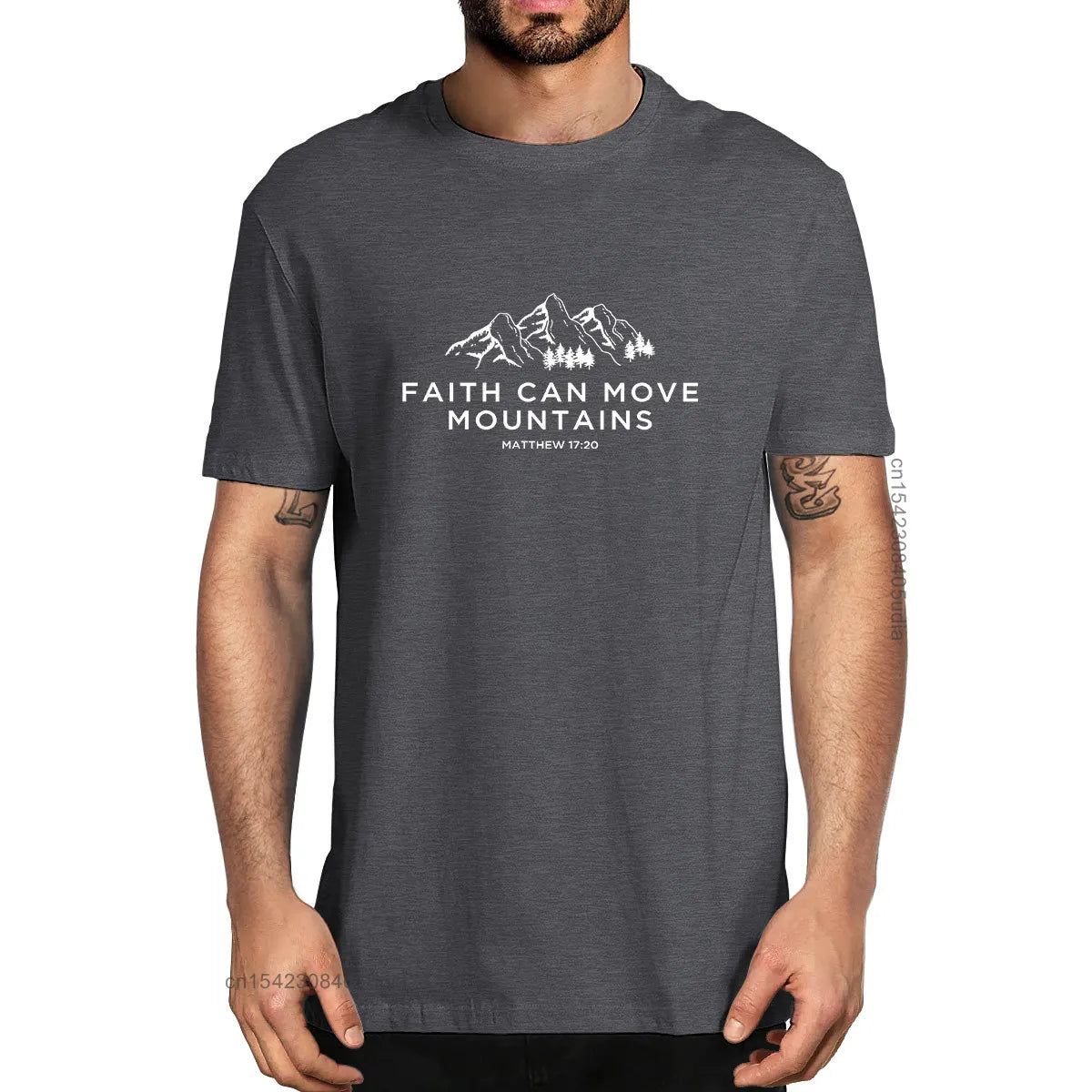 Faith Can Move Mountains T-Shirt – Christian Bible Tee