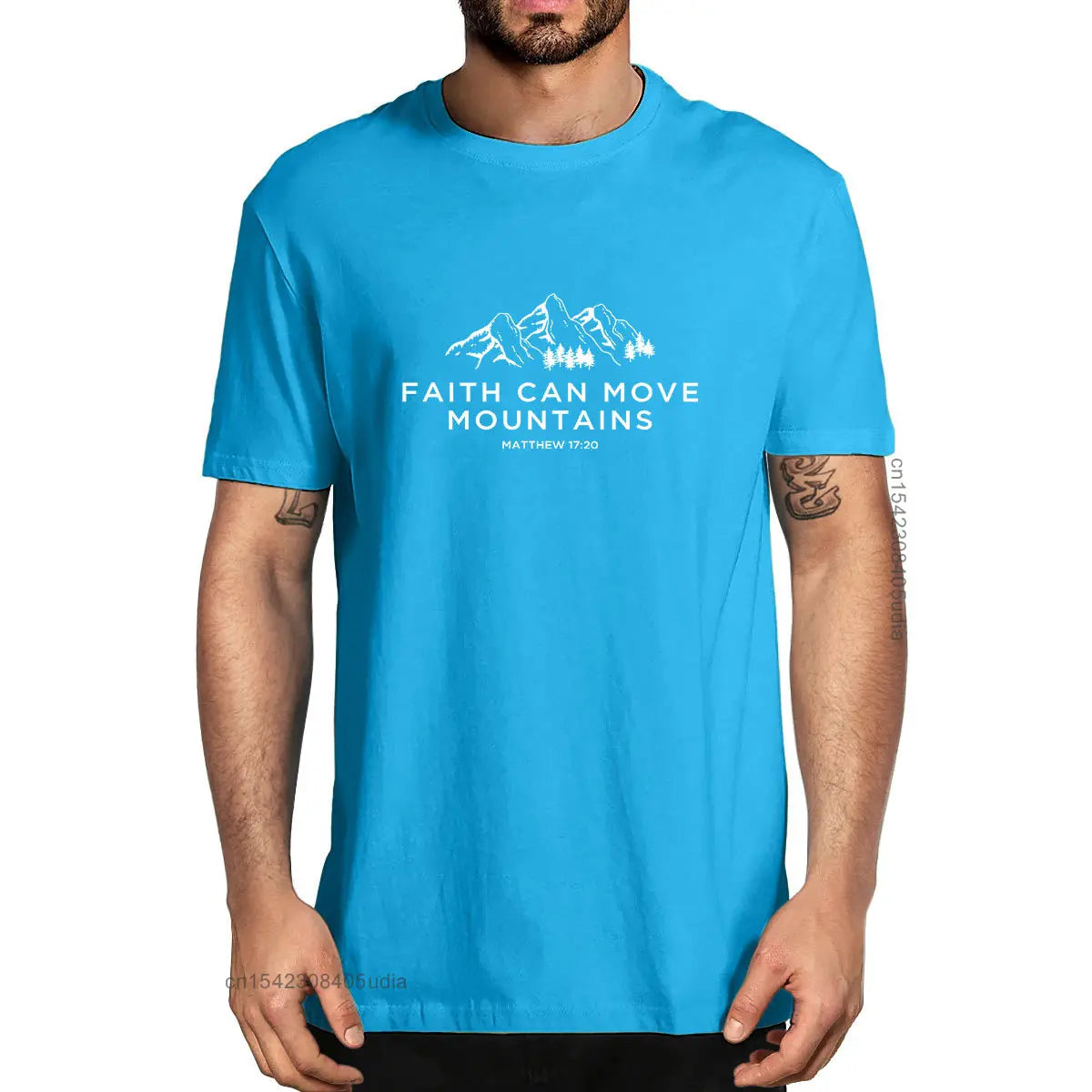 Faith Can Move Mountains T-Shirt – Christian Bible Tee