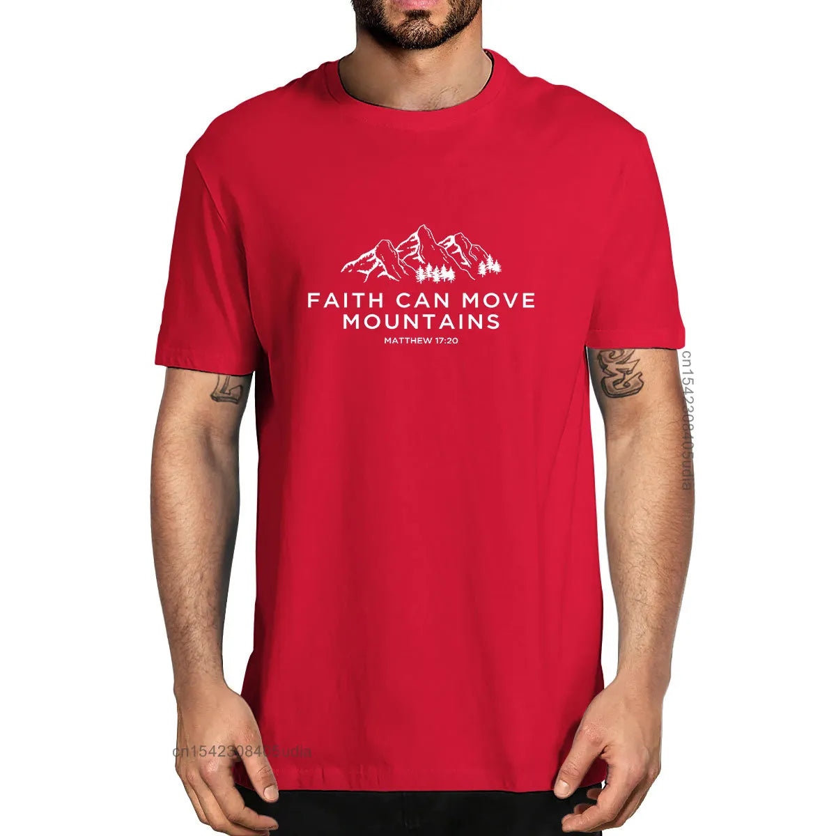 Faith Can Move Mountains T-Shirt – Christian Bible Tee