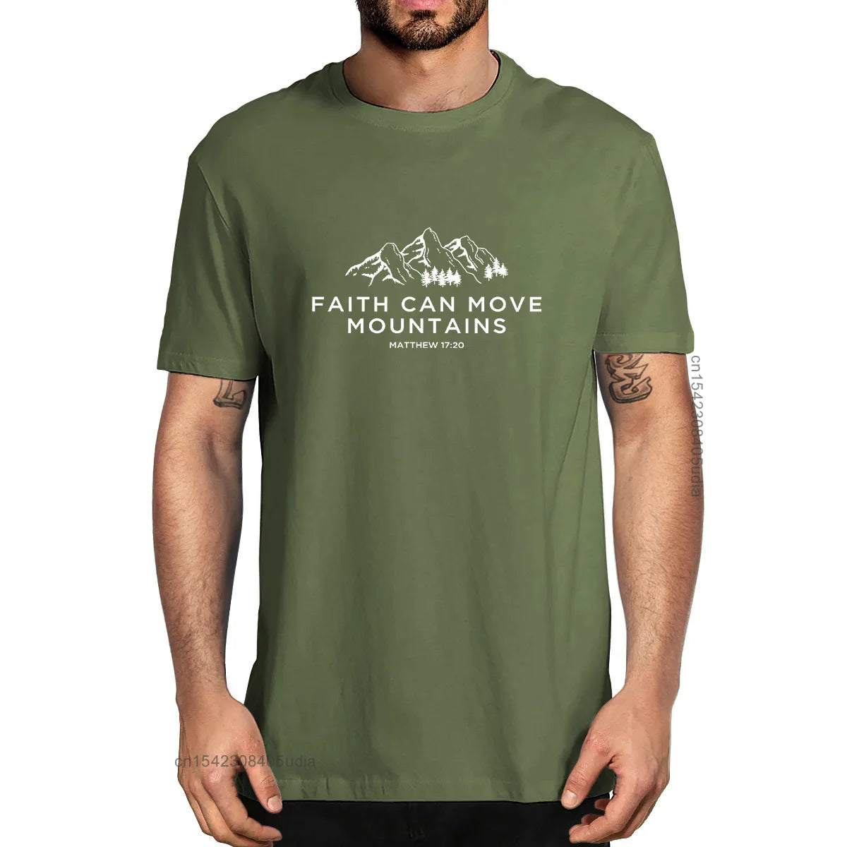 Faith Can Move Mountains T-Shirt – Christian Bible Tee