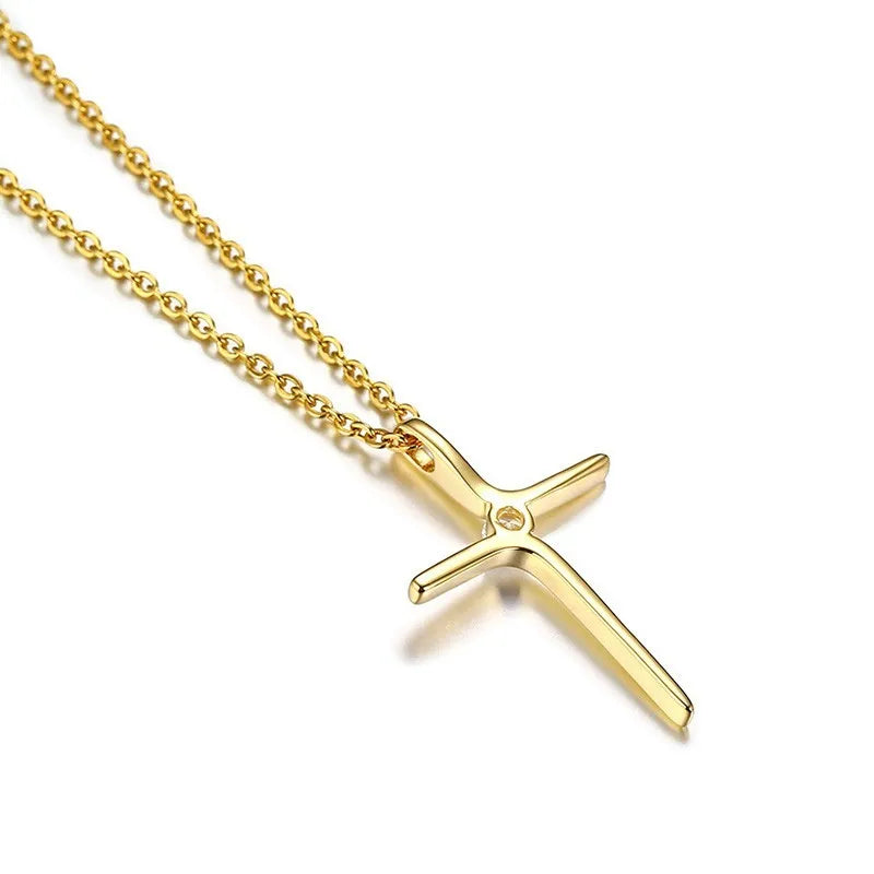 Cubic Zirconia Cross Necklace – Elegant Christian Jewelry