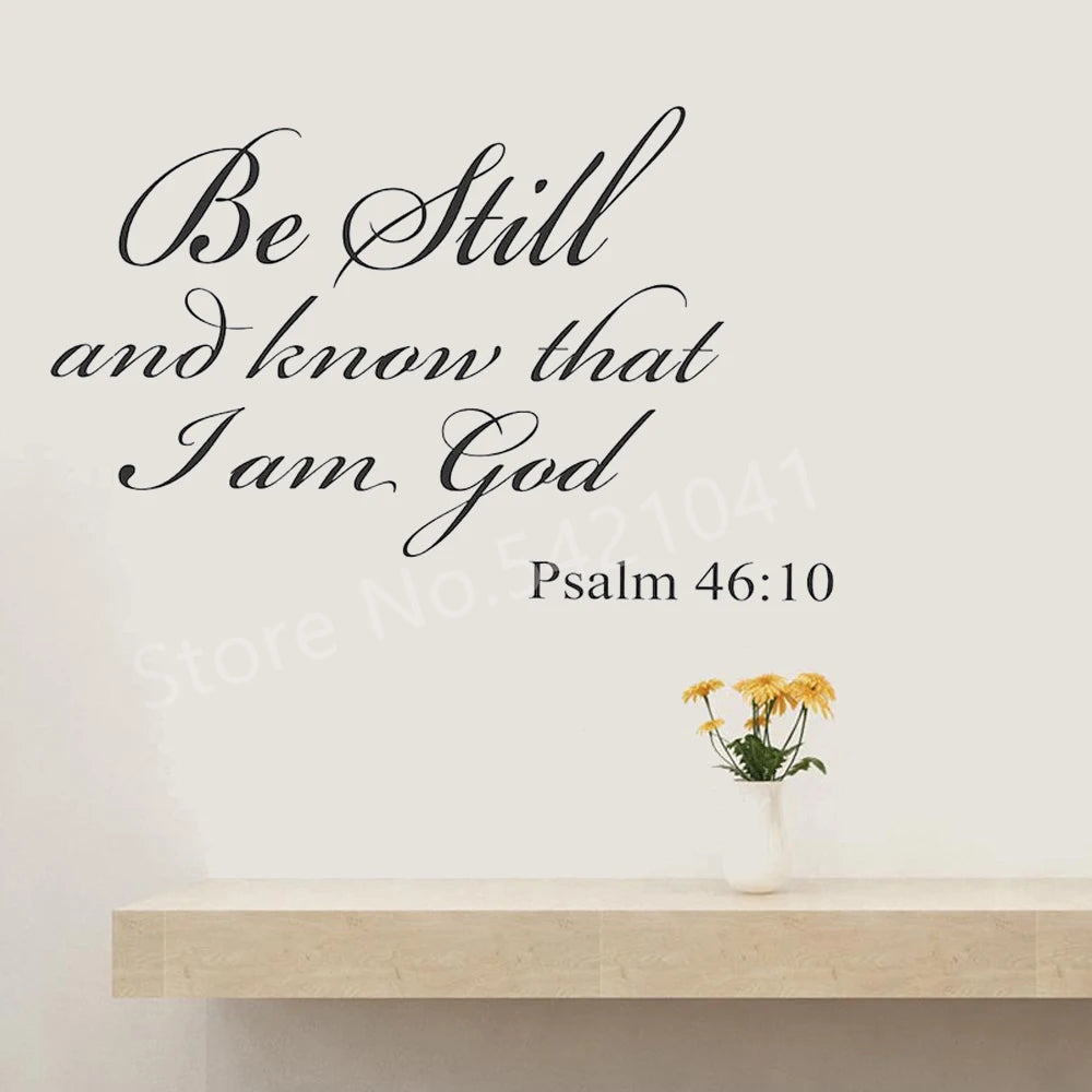 Psalm 46:10 Wall Decal – Be Still and Know Scripture