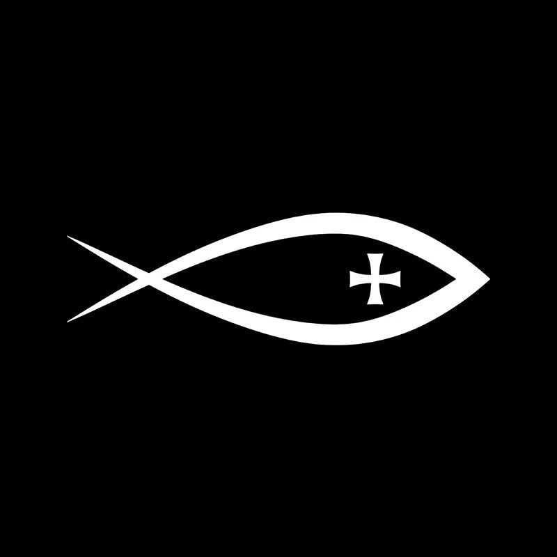 Ichthys Jesus Fish Car Decal – Christian Vinyl Sticker