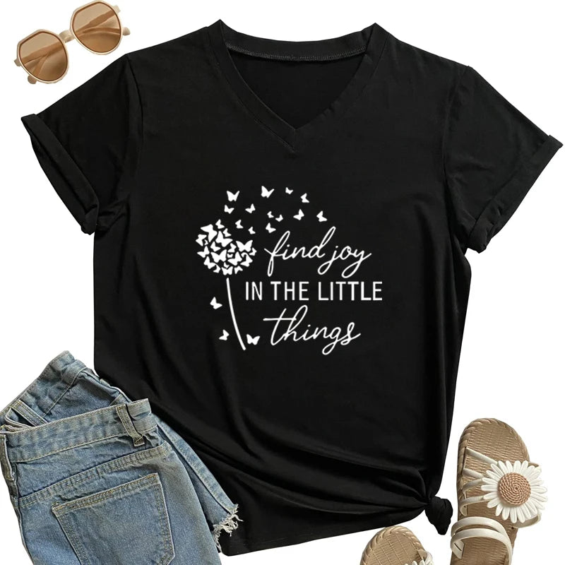 Find Joy in Little Things T-Shirt – Christian Faith Tee