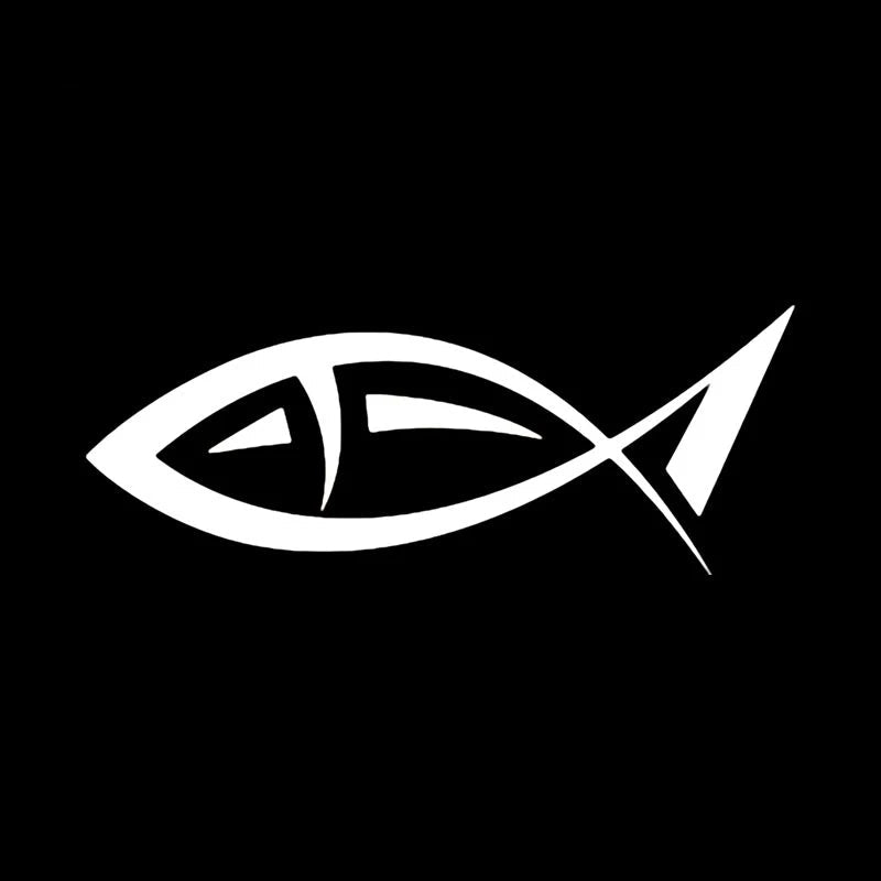 Ichthys Jesus Fish Car Decal – Christian Vinyl Sticker