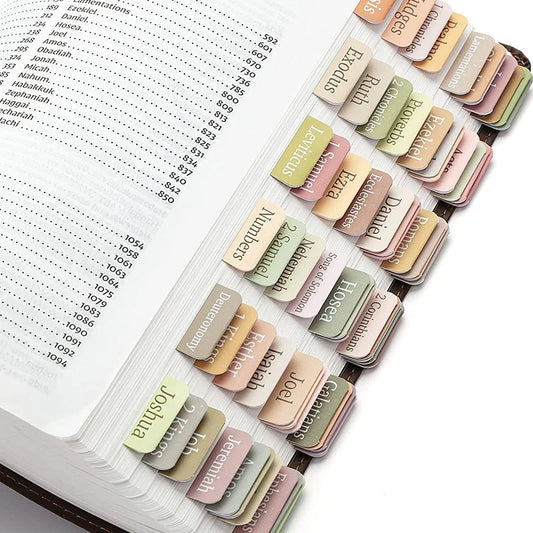 75-Pack Bible Tabs – Scripture Divider Labels Set