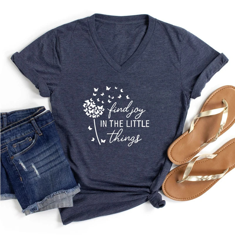 Find Joy in Little Things T-Shirt – Christian Faith Tee