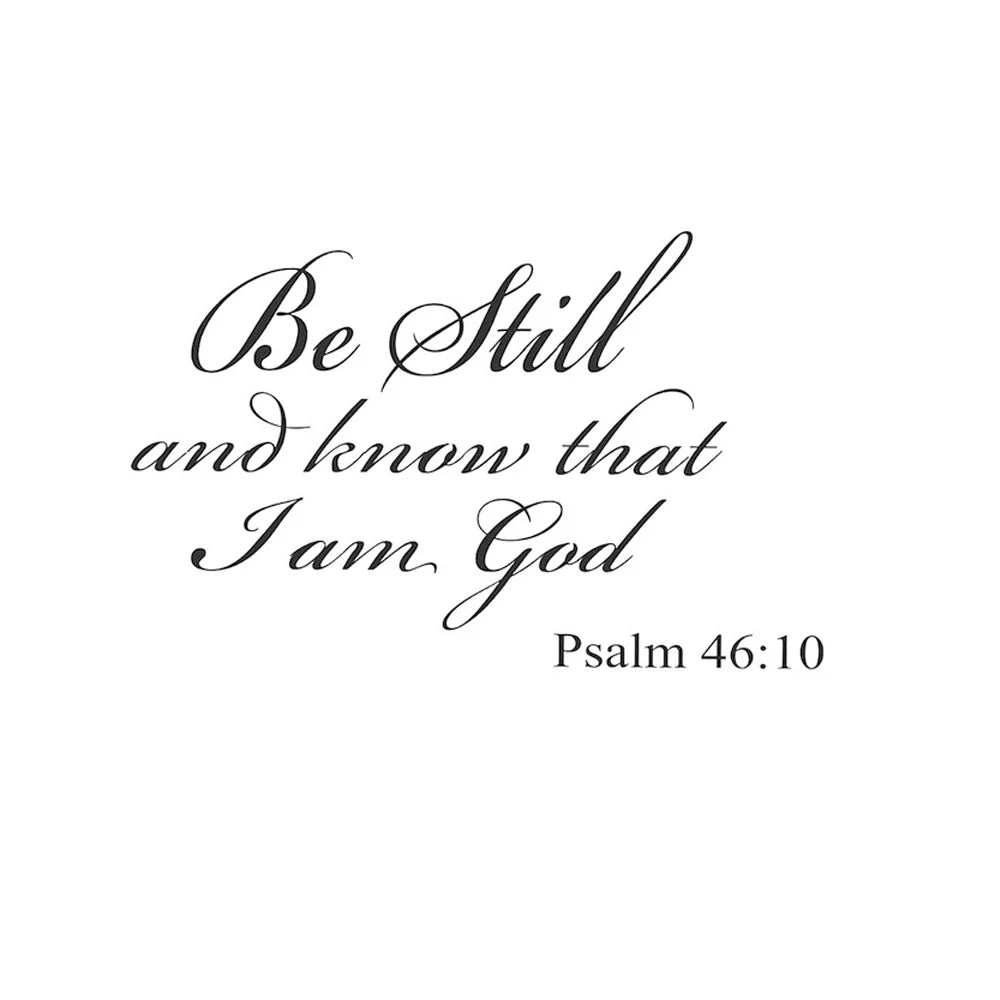 Psalm 46:10 Wall Decal – Be Still and Know Scripture